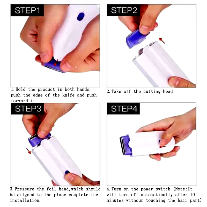 Home Women'S Hair Remover Blue Light Induction Hair Remover Painless Body Hair Private Hair Removal